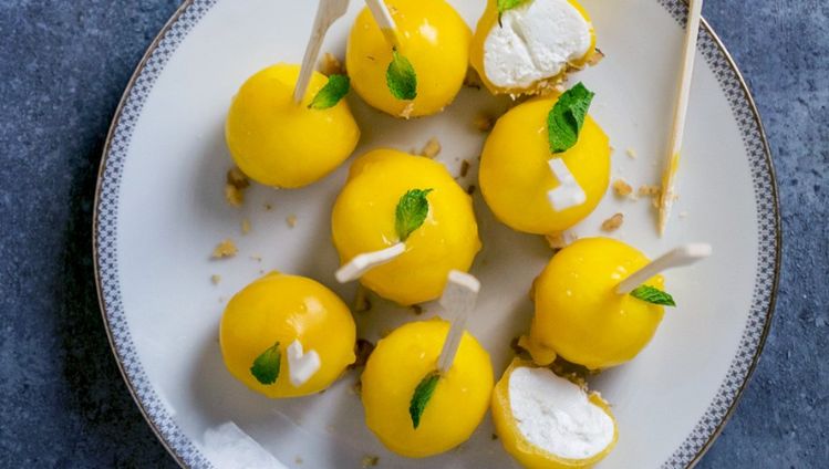 Geitenkaaslolly's met pompoen