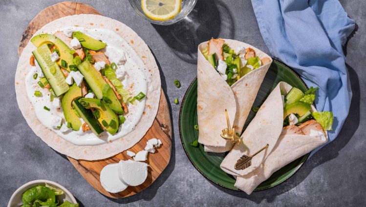 Wrap to go met kip en yoghurt-geitenkaasdressing - 3840x2160px