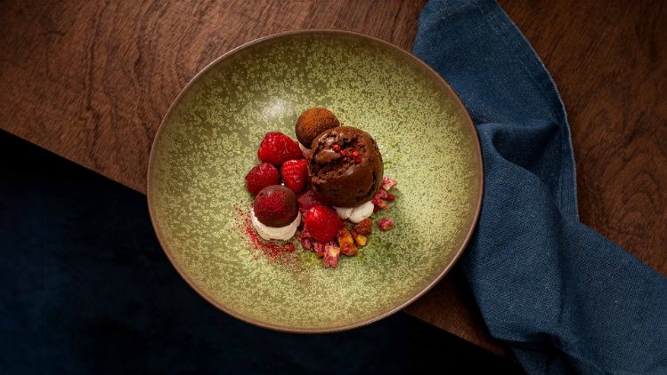 geitenkaasdessert met chocola - 3840x2160px